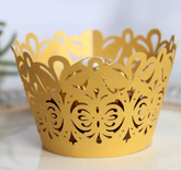 LASER CUT SCROLL CUPCAKE CAGES/WRAPPERS - {12 Pcs}